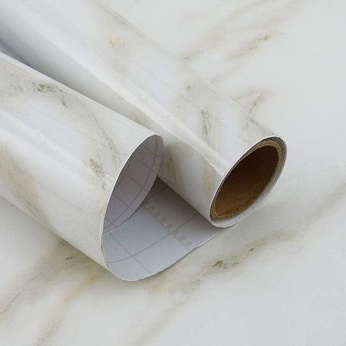 White Marble Contact Paper for Countertops Peel and Stick Countertops for Kitchen Granite Countertop Contact Paper Marble Vinyl Countertop Paper C...